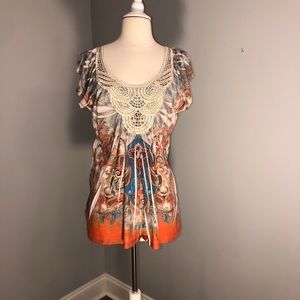 Live and Let Live Colorful Top